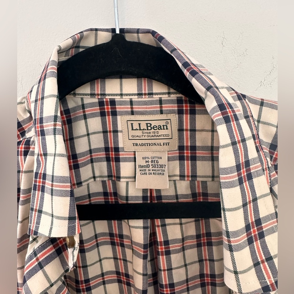 L.L. Bean Men’s Plaid Shirt